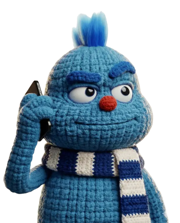 Koopaktegemak Mascotte met Telefoon